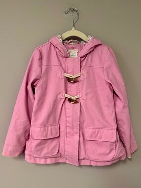 Joe Fresh Pink Hooded Toggle Raincoat for Kids